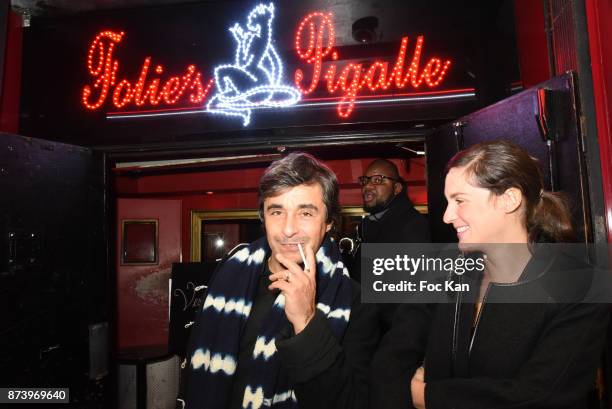 Ariel Wizman and Osnath Wizman attend 'Les Fooding 2018': Cocktail at Les Follies Pigalle 11 Place Pigalle on November 13, 2017 in Paris, France.