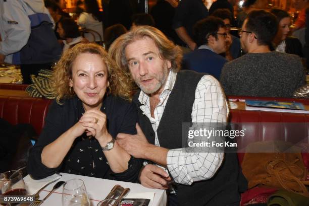 Colette Monsat and Chef Jean Luc Poujauran attend the Dinner at 'Le Bouillon' Restaurant as part 2 of 'Les Fooding 2018': Cocktail at Les Follies...