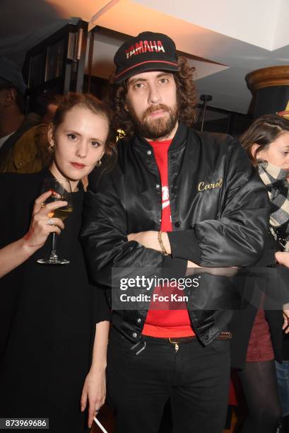 Julia Sfez and Gaspard Auge from Justice band attend the Dinner at 'Le Bouillon' Restaurant as part 2 of 'Les Fooding 2018': Cocktail at Les Follies...