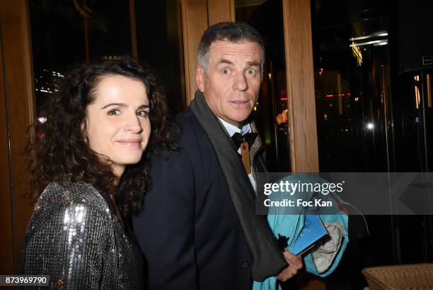 Anne Laure Gruet and Bruno Gaccio attend the Dinner at 'Le Bouillon' Restaurant as part 2 of 'Les Fooding 2018': Cocktail at Les Follies Pigalle 11...