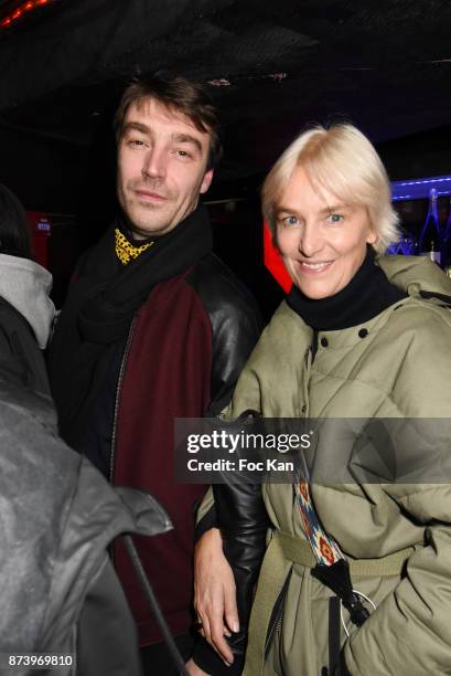 Vanessa Bruno and Paul-Henry Bizon attend 'Les Fooding 2018': Cocktail at Les Follies Pigalle 11 Place Pigalle on November 13, 2017 in Paris, France.