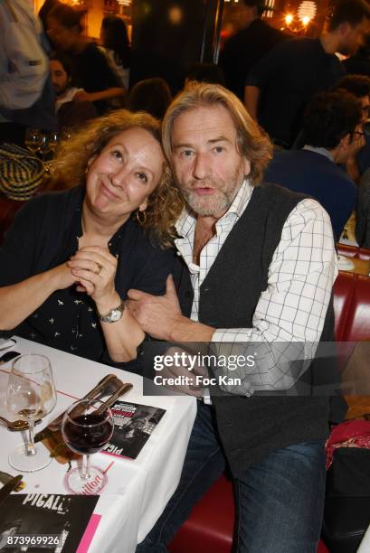 Colette Monsat and Chef Jean Luc Poujauran attend the Dinner at 'Le Bouillon' Restaurant as part 2 of 'Les Fooding 2018': Cocktail at Les Follies...