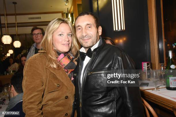 Caroline Faindtand Zinedine Soualem attend the Dinner at 'Le Bouillon' Restaurant as part 2 of 'Les Fooding 2018': Cocktail at Les Follies Pigalle 11...