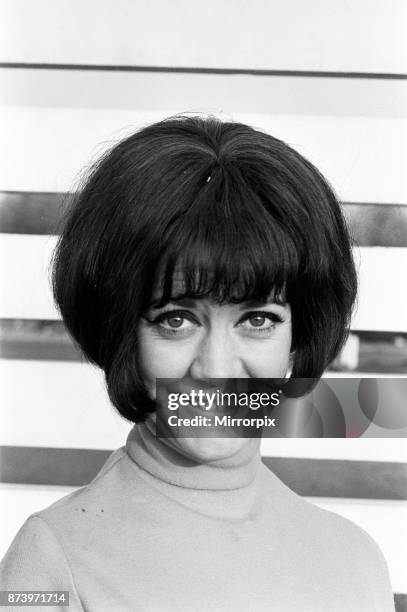 Amanda Barrie rehearsing at ATV studios, Elstree. She is currently recording a new series called 'It's Tarbuck', 11th November 1964.