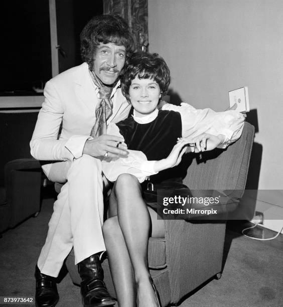 Cast members of the new ATV detective film series 'Department S' starring Peter Wyngarde and Rosemary Nicols. 7th January 1969.