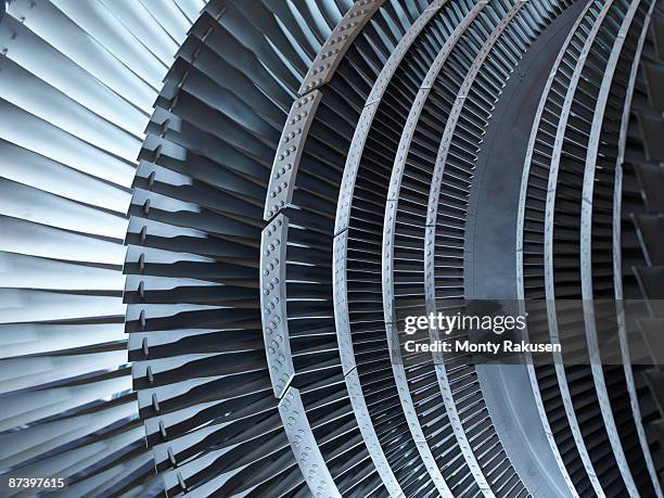 detail of turbine - metallic pattern stock pictures, royalty-free photos & images