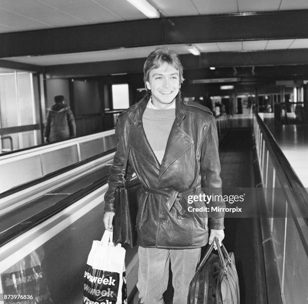 David Cassidy, singer, actor and musician, arrives at London Heathrow Airport. David Bruce Cassidy is widely known for his role as Keith Partridge in...