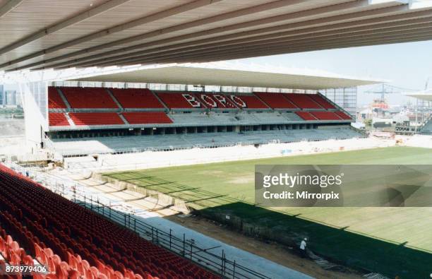 Middlesbrough new Riverside stadium seen here under construction, 26th June 1995.