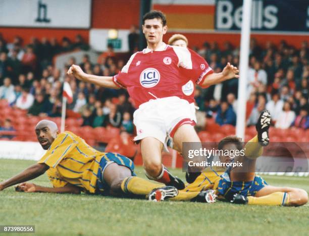 Middlesbrough player Alan Moore seen here in action against Birmingham City 2nd October 1993.