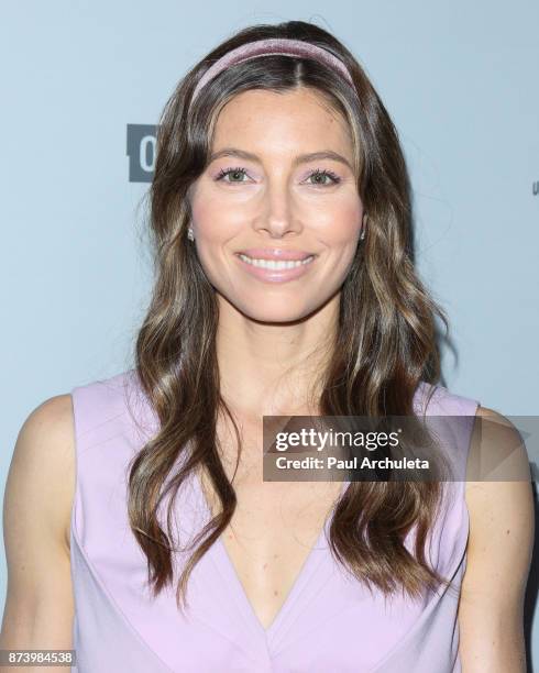 Actress Jessica Biel attends NBCUniversal's press junket at Beauty & Essex on November 13, 2017 in Los Angeles, California.