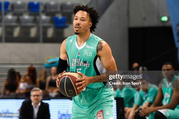 Kyan Anderson of Pau Orthez during the Pro A match between Antibes and Pau Orthez Lacq on November 13, 2017 in Antibes, France.