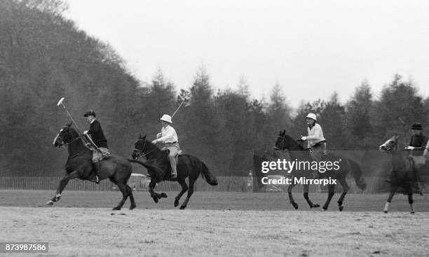 Young Prince Charles at Smith's Lawn in Windsor Park, played together with his father Prince Philip, Duke of Edinburgh, for the first time in a...