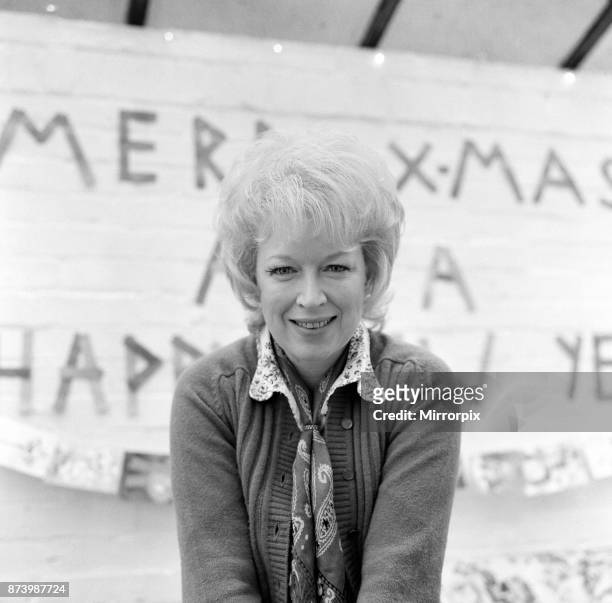 Actress June Whitfield pictured at her home, 16th December 1971.