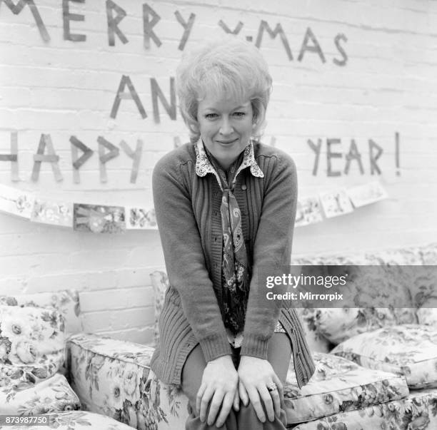 Actress June Whitfield pictured at her home, 16th December 1971.