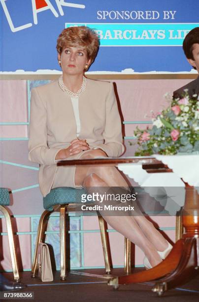 Princess Diana, Princess of Wales, attends the RELATE Family of the Year Awards ceremony in London. RELATE offers counselling services for every type...