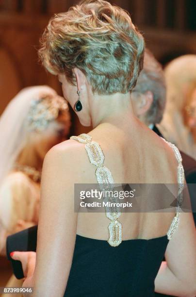 Princess Diana, Princess of Wales, arrives at The Coliseum in London to see The Taming of the Shrew' performed by The English National Ballet....