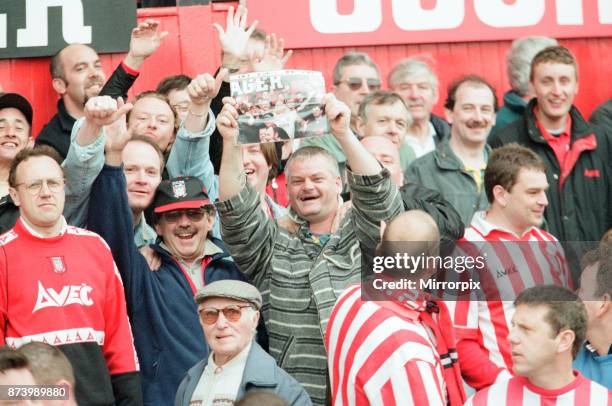 Sunderland 3-0 Everton, Premier league match at Roker Park, the last match played at Roker Park, Saturday 3rd May 1997, our picture shows Sunderland...