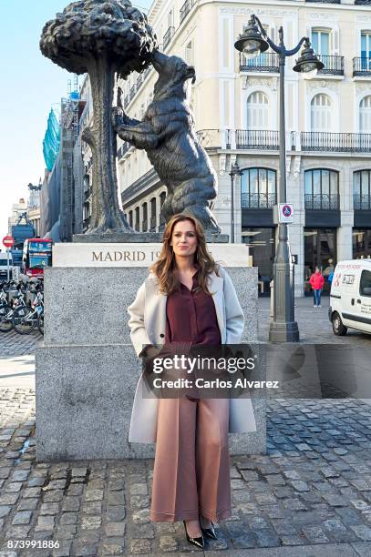 Spanish model Mar Saura presents Madrid Horse Week 2017 on November 14, 2017 in Madrid, Spain.