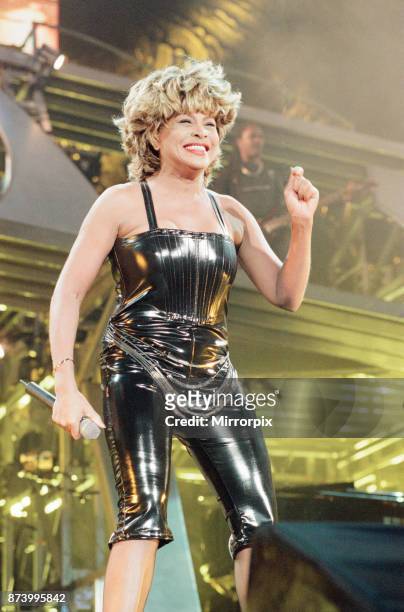 Tina Turner in Concert, Twenty Four Seven Tour, at the Millennium Stadium, Cardiff, Wales, Sunday 9th July 2000.