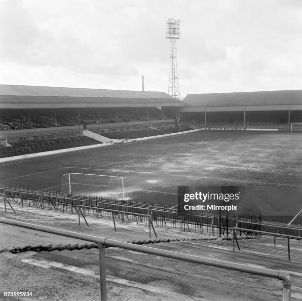 Turf Moor football stadium, the home of Burnley F.C, 28th February 1967.