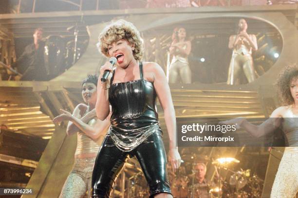 Tina Turner in Concert, Twenty Four Seven Tour, at the Millennium Stadium, Cardiff, Wales, Sunday 9th July 2000.