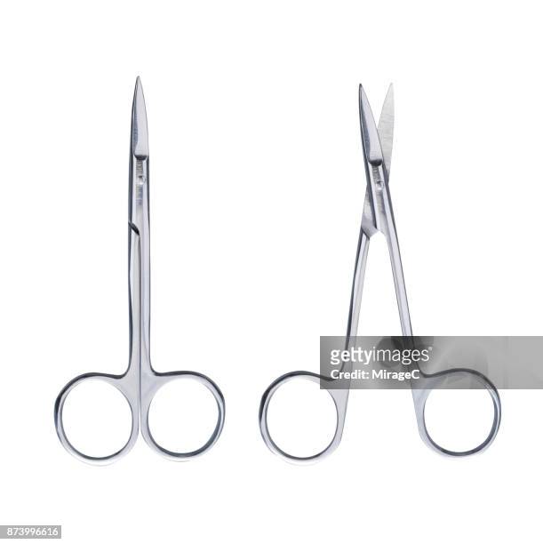 surgical scissors - surgical equipment stockfoto's en -beelden