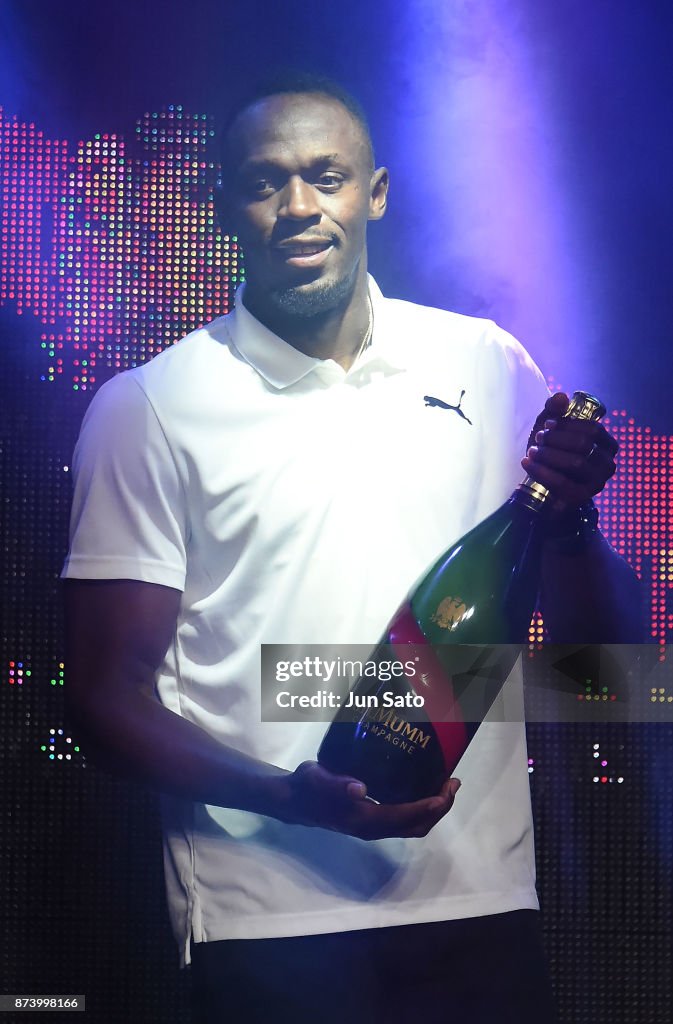 Usain Bolt Promotes G.H. Mumm Champagne