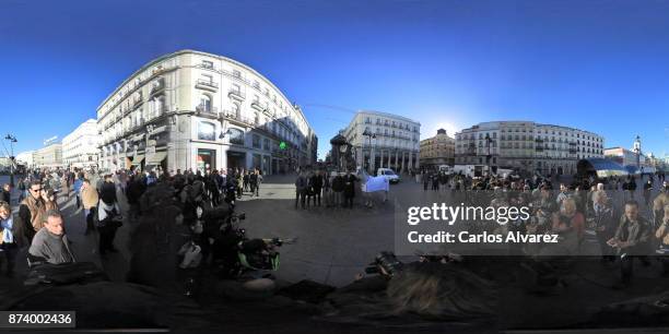 Daniel Entrecanales , Sergio Alvarez Moya and model Mar Saura present Madrid Horse Week 2017 on November 14, 2017 in Madrid, Spain.