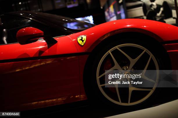 Clay Model of Ferrari J50, 2015 on display at the 'Ferrari: Under the Skin' exhibition at the Design Museum on November 14, 2017 in London, England....