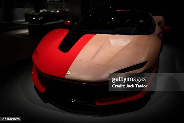 Clay Model of Ferrari J50, 2015 on display at the 'Ferrari: Under the Skin' exhibition at the Design Museum on November 14, 2017 in London, England....