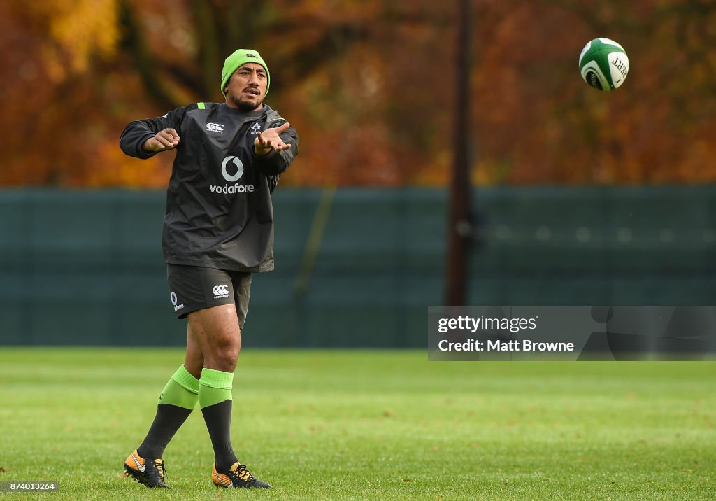 Ireland Rugby Squad Training and Press Conference