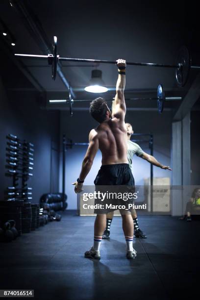 gym fitness - mens workout barbell - mens fitness apparel stock pictures, royalty-free photos & images