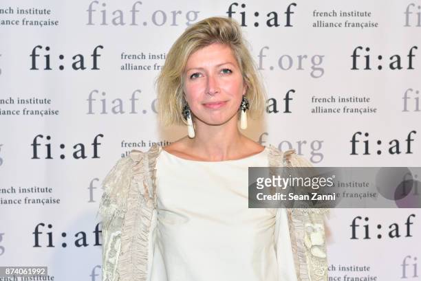 Anne-Claire Legendre attends Sidney Toledano and Peter Marino being honored at French Institute Alliance Francaise's Trophee des Arts Gala at The...