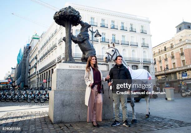 Sergio Alvarez Moya and Mar Saura during Madrid Horse Week 2017 Presentation on November 14, 2017 in Madrid, Spain.