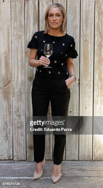 Lujan Arguelles attends the 'Spanish Wine' campaign presentation at Saporem restaurant on November 14, 2017 in Madrid, Spain.