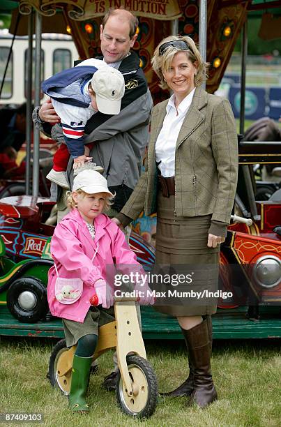 Prince Edward, Earl of Wessex, Sophie, Countess of Wessex and their children Lady Louise Windsor and James, Viscount Severn attend day 5 of the Royal...