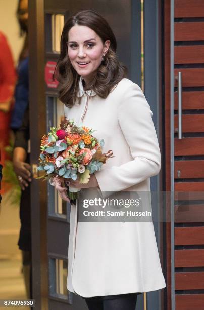 Catherine, Duchess of Cambridgevisits Hornsey Road Children's Centre on November 14, 2017 in London, England.