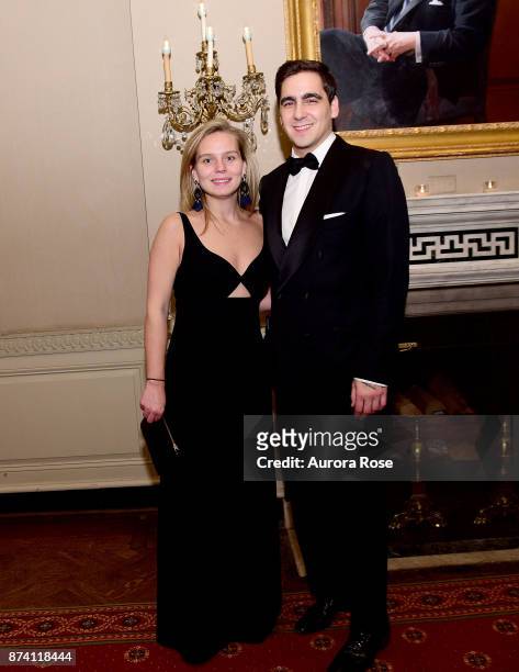 Abigail Leeds and Benjamin Chait attend Search and Care's Annual Yorkville Ball at Private Club on November 10, 2017 in New York City.