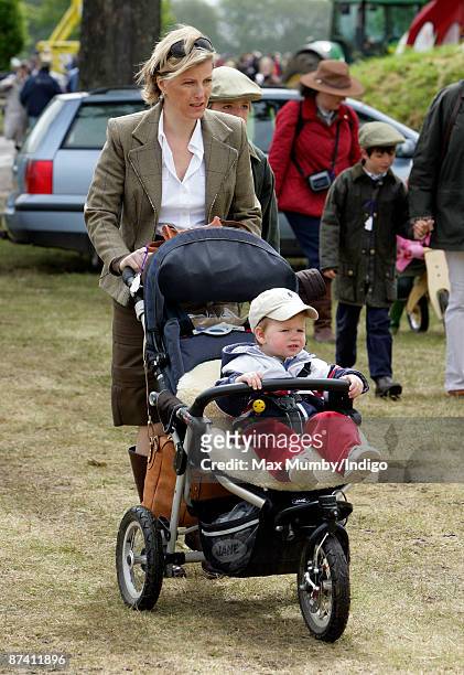 Sophie, Countess of Wessex and son James, Viscount Severn attend day 5 of the Royal Windsor Horse Show on May 16, 2009 in Windsor, England.