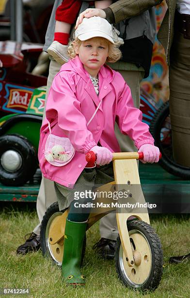 Lady Louise Windsor, daughter of Prince Edward, Earl of Wessex and Sophie, Countess of Wessex, attends day 5 of the Royal Windsor Horse Show on May...