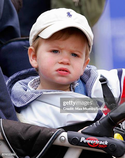 James, Viscount Severn, son of Prince Edward, Earl of Wessex and Sophie, Countess of Wessex, attends day 5 of the Royal Windsor Horse Show on May 16,...