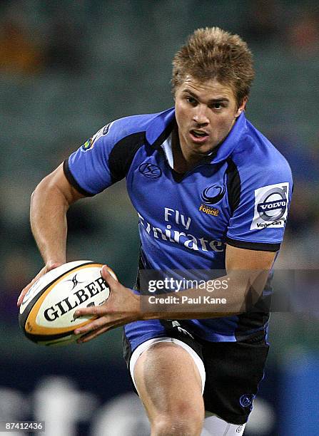 Drew Mitchell of the Force in action during the round 14 Super 14 match between the Western Force and the Highlanders at Subiaco Oval on May 16, 2009...