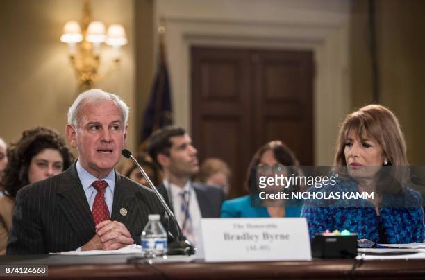 Republican Representative from Alabama Bradley Byrne speaks during a House Administration Committee hearing on "Preventing Sexual Harassment in the...