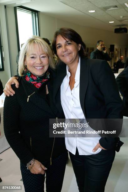 Former Paris Police Prefect Martine Monteil and Valerie Expert attend Sylvain Forge wins the "71eme Prix du Quai des Orfevres - 2018" for his Book...