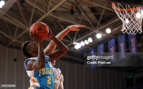 Russ Smith ££2 of Fujian SBS in action during the 2017/2018 CBA League match between Beijing Beikong Fly Dragons and Fujian SBS at Beijing Olympic...