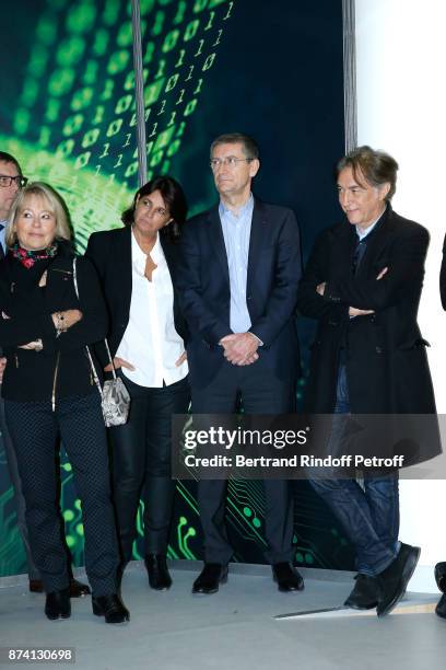 Former Paris Police Prefect Martine Monteil, Valerie Expert, "Commissaire Divisionnaire" Frederic Pechenard and Sponsor of the 2018 Prize, Richard...