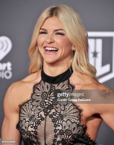 Brooke Ence arrives at the premiere of Warner Bros. Pictures' "Justice League" at Dolby Theatre on November 13, 2017 in Hollywood, California.