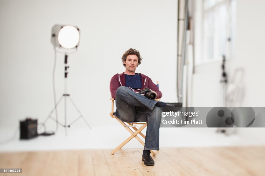 Photographer in his studio.