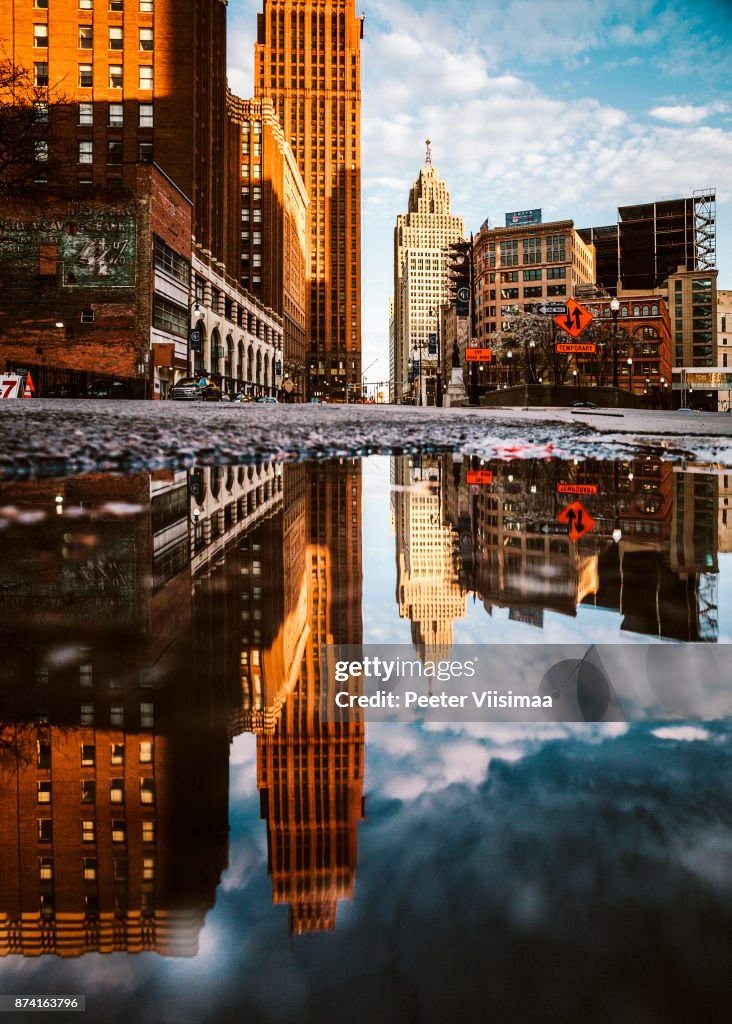 City reflections - Detroit