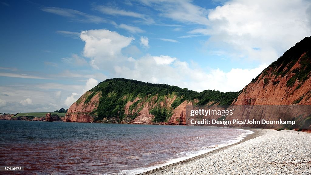 The coast in Devon, England